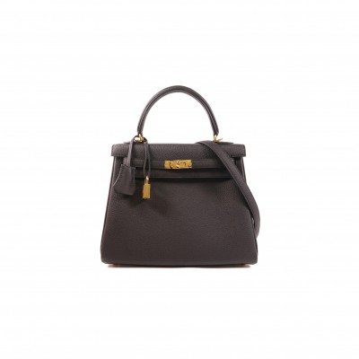 HERMES MASTER KELLY 25 TOGO GOLD HARDWARE (25*17*7cm)